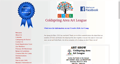 Desktop Screenshot of coldspringareaartleague.org